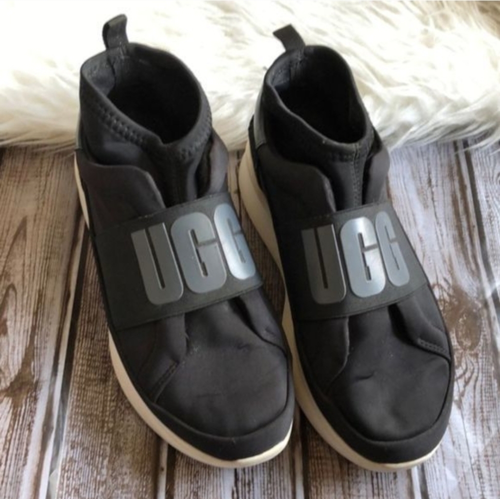 Ugg 1095097 black platform high top sneakers 6
